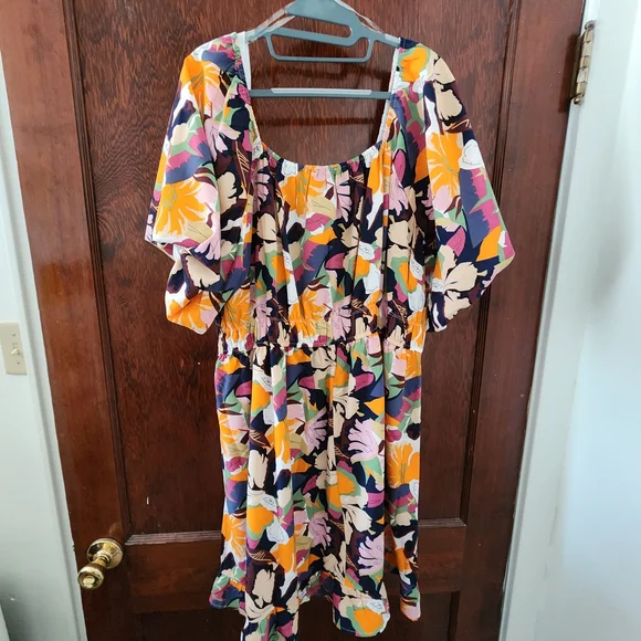 JODIFL Colorful Floral Print Dress - Picture 4 of 5